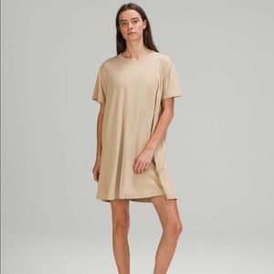 Lululemon All yours tee dress trench 6